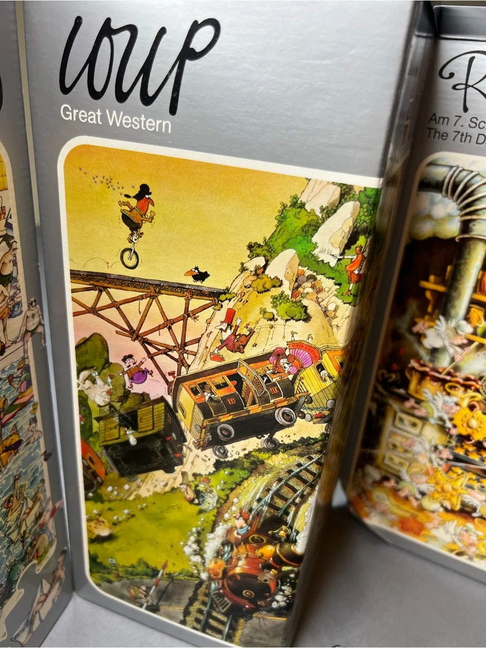 Vintage Heye German Collector Puzzle Lot Blachon Loup Ryba 500/1000 Pc